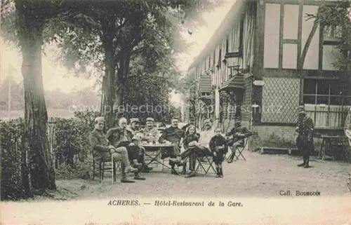 AK / Ansichtskarte Acheres-la-Foret Fontainebleau 77 Seine-et-Marne Hotel Restaurant de la Gare