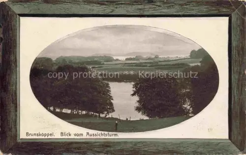 AK / Ansichtskarte Brunskoppel Bruhnskoppel PLoeN Schleswig-Holstein Panorama Blick vom Aussichtsturm Bilderrahmen