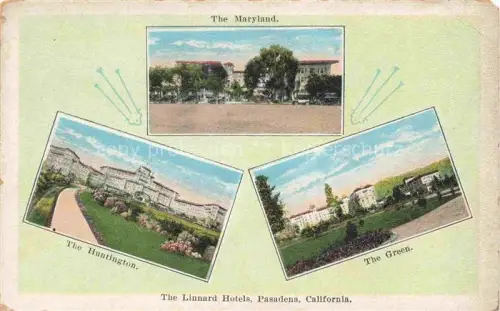 AK / Ansichtskarte Pasadena California USA The Linnard Hotels Maryland Huntington Green