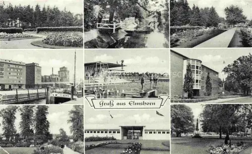 AK / Ansichtskarte ELMSHORN Pinneberg Schleswig-Holstein Teilansichten Parkanlagen Freibad