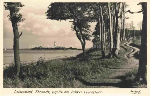 AK / Ansichtskarte STRANDE Osteebad Schleswig-Holstein Partie am Buelker Leuchtturm