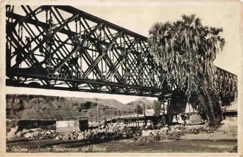 AK / Ansichtskarte Eritrea Ponte Ferroviario sul Barca