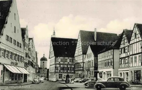 AK / Ansichtskarte Oettingen Stadtzentrum Fachwerkhaeuser