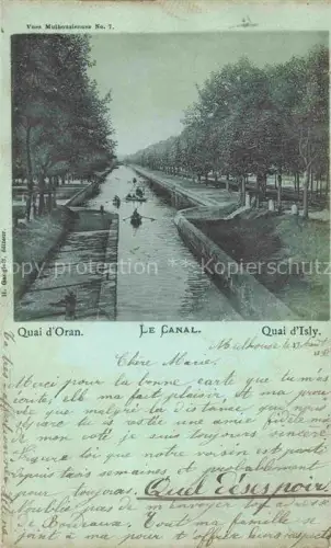 AK / Ansichtskarte MULHOUSE Muehlhausen 68 Haut-Rhin Quai d'Oran Canal Quai d'Isly