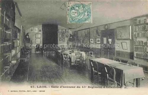 AK / Ansichtskarte LAON 02 Aisne Salle d'honneur du 45e Régiment d'Infanterie