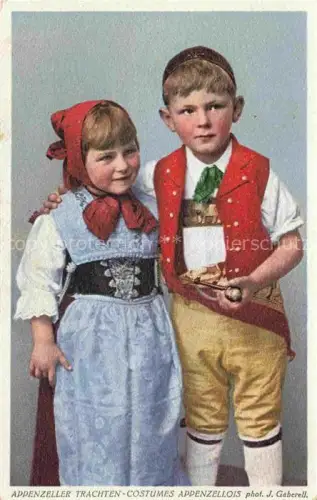 AK / Ansichtskarte GABERELL Foto Gaberell J. Nr. 916 Appenzeller Trachten Kinder 