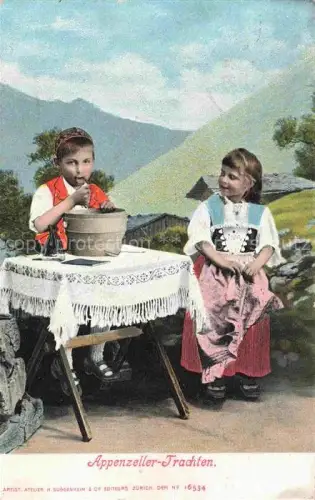 AK / Ansichtskarte Trachten  Costumes-- Appenzeller Kinder
