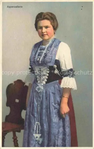 AK / Ansichtskarte KueNZLI Max Kuenstlerkarte Nr. 8346 Appenzellerin 