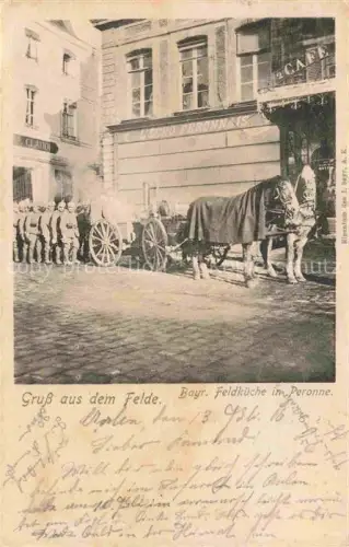 AK / Ansichtskarte PERONNE  80 Somme Bayerische Feldkueche in Peronne