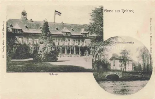 AK / Ansichtskarte Reinbek Stormarn Schleswig-Holstein Schloss Electricitaetswerke