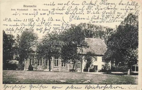 AK / Ansichtskarte Bramsche Hase Osnabrueck Niedersachsen Restaurant Wiederhall 