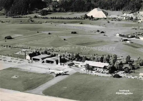 AK / Ansichtskarte INNSBRUCK Tirol AT Alpenflughafen Fliegeraufnahme