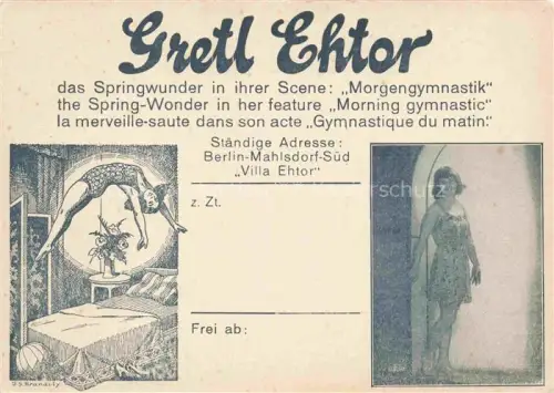 AK / Ansichtskarte Mahlsdorf Marzahn-Hellersdorf BERLIN Morgengymnastik mit Gretl Ehtor