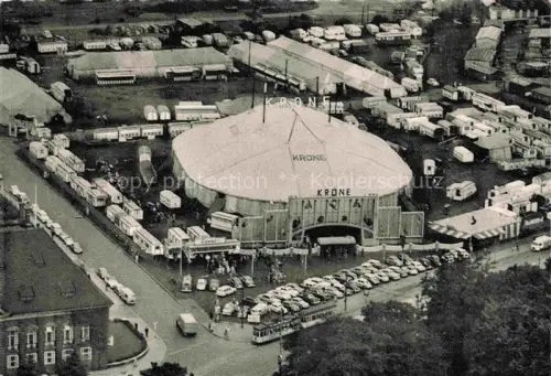 AK / Ansichtskarte BREMEN  CITY Circus Krone Fliegeraufnahme
