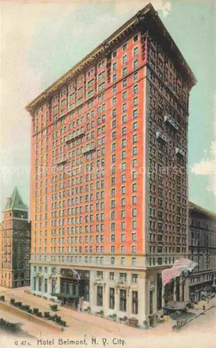 AK / Ansichtskarte NEW YORK City USA Hotel Belmont Illustration