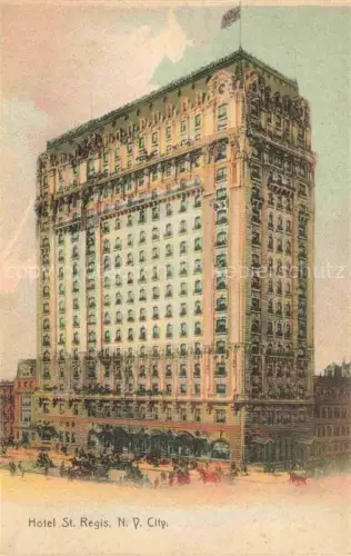 AK / Ansichtskarte NEW YORK City USA Hotel St. Regis Illustration