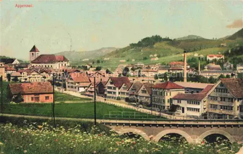 AK / Ansichtskarte Appenzell-Stadt IR Stadtbild mit Kirche