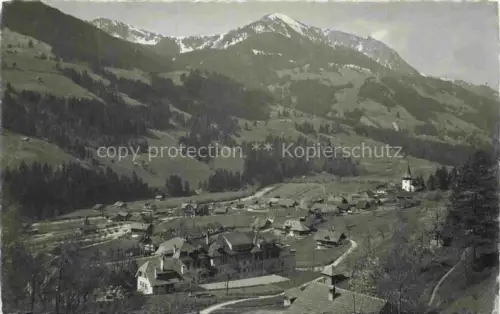 AK / Ansichtskarte Erlenbach Simmental BE Panorama Berner Alpen