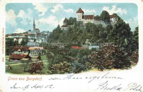 AK / Ansichtskarte BURGDORF BE Blick zum Schloss