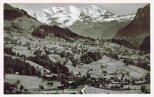 AK / Ansichtskarte Reichenbach Scharnachtal Frutigen BE Panorama Blick gegen Bluemlislap