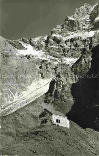 AK / Ansichtskarte Adelboden Frutigen BE Lohnerhuette Lohnernordgrat Berner Alpen