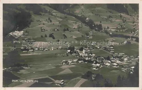 AK / Ansichtskarte Lenk Simmental BE Panorama Blick ins Tal Militaerpost Stempel Infanterie-Schulen