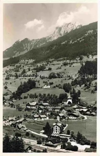 AK / Ansichtskarte Erlenbach Simmental BE Panorama Blick ins Tal
