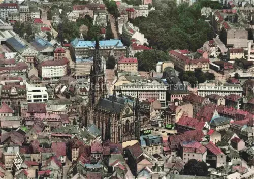 AK / Ansichtskarte MULHOUSE Muehlhausen 68 Haut-Rhin Vue aérienne du centre Eglise