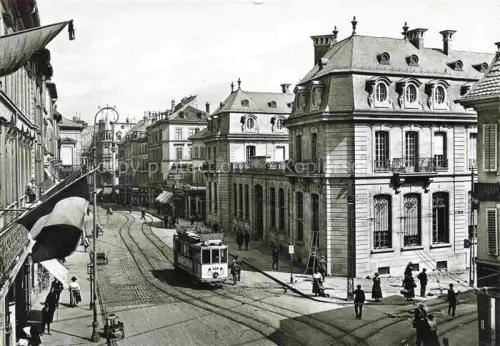 AK / Ansichtskarte MULHOUSE Muehlhausen 68 Haut-Rhin La Banque de France Rue du Sauvage Tram