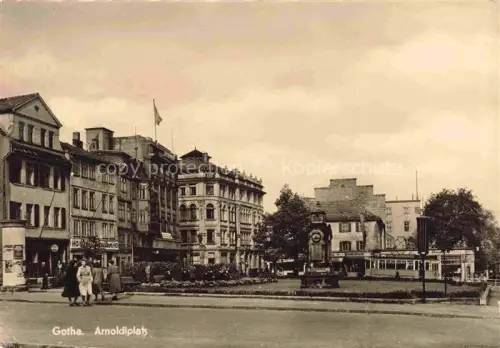 AK / Ansichtskarte GOTHA  Thueringen Arnoldiplatz Strassenbahn
