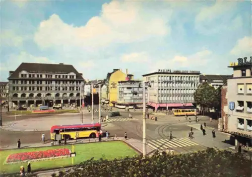 AK / Ansichtskarte KREFELD Crefeld Bahnhofsvorplatz