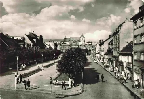 AK / Ansichtskarte Litvinov Oberleutensdorf CZ Ortspartie