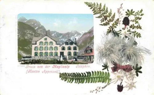 AK / Ansichtskarte Meglisalp Megglisalp 1520m Altmann Saentis AR Gasthaus Blumen