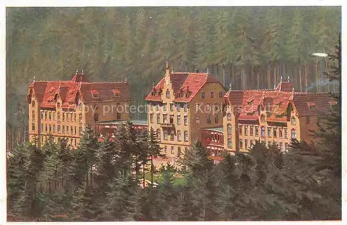 AK / Ansichtskarte Saales Saal Molsheim 67 Bas-Rhin Sanatorium Kuenstlerkarte