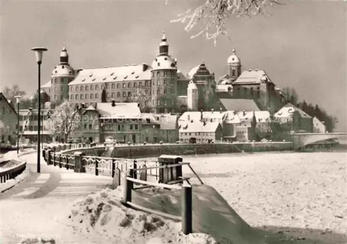 AK / Ansichtskarte Neuburg  Donau Bayern Die Stadt im Winterzauber Eine Perle am Donaustrand