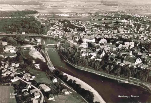 AK / Ansichtskarte Neuburg  Donau Bayern Fliegeraufnahme
