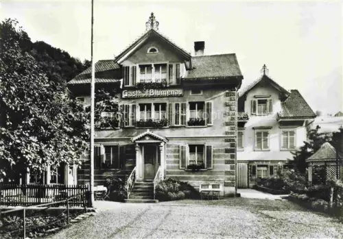 AK / Ansichtskarte Unterterzen Sarganserland SG Gasthaus Blumenau