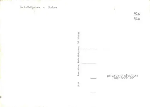 AK / Ansichtskarte Heiligensee BERLIN Dorfaue