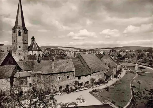 AK / Ansichtskarte Michelstadt Odenwald Hessen Panorama Stadtgarten Kirchturm