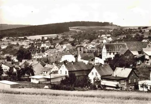 AK / Ansichtskarte Luetzel-Wiebelsbach Luetzelbach Odenwaldkreis Hessen Ortsansicht mit Kirche