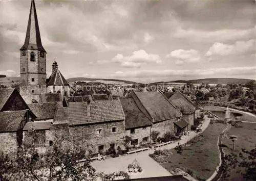 AK / Ansichtskarte Michelstadt Odenwald Hessen Stadtgarten Kirchturm