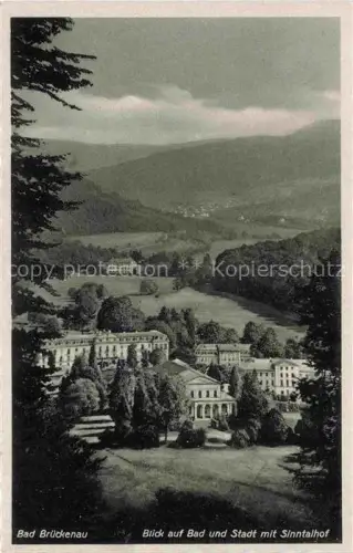 AK / Ansichtskarte Bad Brueckenau Bayern Blick auf Bad und Stadt mit Sinntalhof