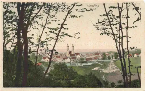 AK / Ansichtskarte Wemding Bayern Panorama