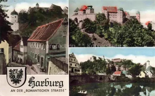AK / Ansichtskarte Harburg Elbe Hamburg Dorfgasse Kirche Schloss Elbepartie