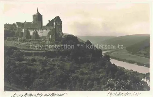 AK / Ansichtskarte Rothenfels  Main Unterfranken Main-Spessart Bayern Burg Rothenfels