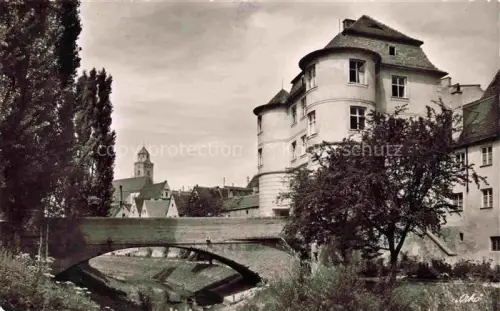 AK / Ansichtskarte Donauwoerth Bayern Bruecke Kirche Schloss