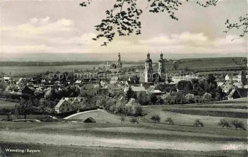 AK / Ansichtskarte Wemding Bayern Panorama Kirchen