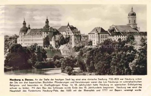 AK / Ansichtskarte Neuburg  Donau Bayern Schloss Kirche