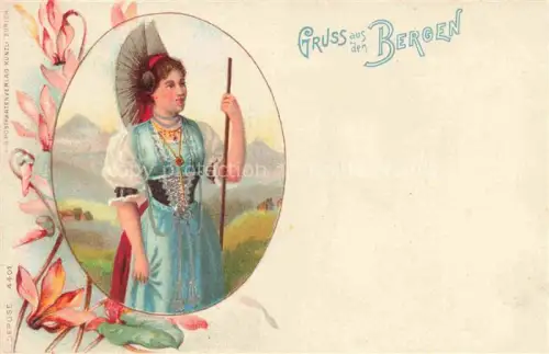 AK / Ansichtskarte Appenzeller Land IR Appenzeller Trachten Kuenstlerkarte