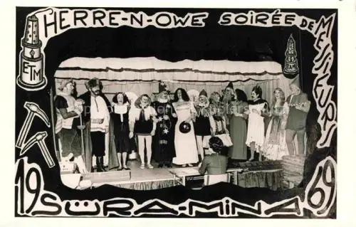 AK / Ansichtskarte Muelhausen Elsass Theater Herre-n-Owe Soirée de Messieurs